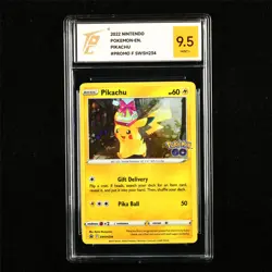 TQG 9.5 MINT+ 2022 Pokemon ENG Pikachu SWSH234 Promo - Image 1