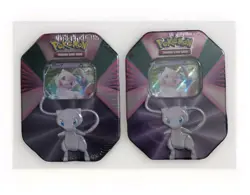 X2 Pokemon TCG Mew V Forces Tin - Factory Sealed - Image 1