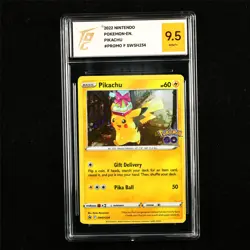 TQG 9.5 MINT+ 2022 Pokemon ENG Pikachu SWSH234 Promo - Image 1