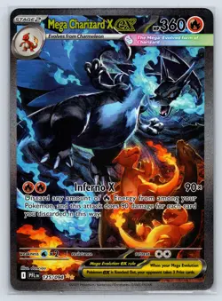 Mega Charizard X EX SIR 125 (English) Phantasmal Flames Pokemon TCG - Image 1