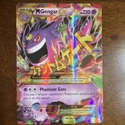 Pokemon M Gengar EX Full Art Secret Rare Holo 121/119 XY Phantom Forces TCG - Image 1
