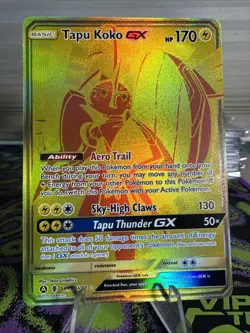 Pokemon TCG Tapu Koko GX Hidden Fates SV93/SV94 Secret Rare - Image 1