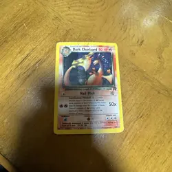 Pokemon Dark Charizard Holo Rare 4/82 Team Rocket 80 HP Unlimited English - Image 1
