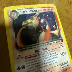 Pokemon Dark Charizard Holo Rare 4/82 Team Rocket 80 HP Unlimited English - Image 2