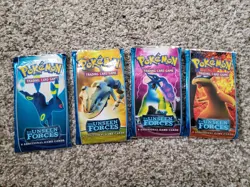 Pokemon TCG EX Unseen Forces Booster Pack Art Set EMPTY - Image 1