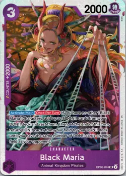 One Piece TCG • Black Maria OP08-074 • Super Rare • ENG/NM - Image 1