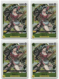 OP12-112 Baby 5 Rare Legacy of the Masters One Piece CCG x4 Playset NM - Image 1