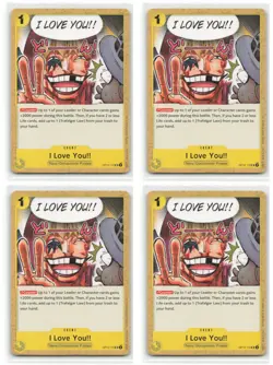 OP12-115 I Love You!! Uncommon Legacy of the Masters One Piece CCG x4 Playset NM - Image 1