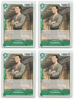 OP12-027 Koushirou Uncommon Legacy of the Masters One Piece CCG x4 Playset NM - Image 1