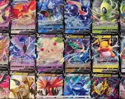 100 Card OFFICIAL Pokemon Card Lot + Ultra Rare EX GX V Or MEGA + HOLOS - Image 2
