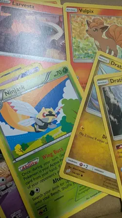 100 Card OFFICIAL Pokemon Card Lot + Ultra Rare EX GX V Or MEGA + HOLOS - Image 3