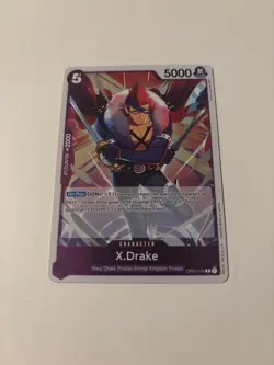 OP01-114 X.Drake Rare English One Piece TCG Card Romance Dawn - Image 1