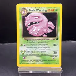 Dark Weezing 14/82 Rocket Holo Rare Pokemon Card LP+ - Image 1