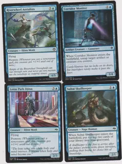 DJINN MONK-SHAMAN BLUE DECK 40 CARDS N-MINT MTG MAGIC UNPLAYED G-22 $3 OFF DEAL - Image 1