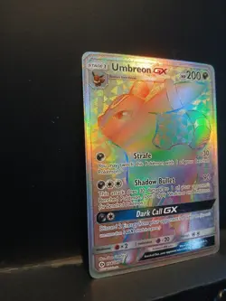 NM Pokemon Umbreon GX 154/149 Secret Rare Rainbow Holo Card Sun & Moon 🌈 - Image 3