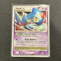 Pokemon Azelf LV.X Ultra Rare Holo 140/146 Legends Awakened 90 HP Level Up Card - Image 1