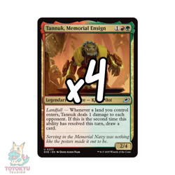 4x TANNUK, MEMORIAL ENSIGN x4 Edge Of Eternities EOE Magic NM - Image 1