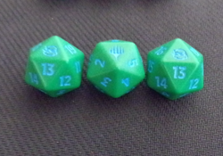 LOT OF 3 LEONARDO TEENAGE MUTNT NINJA TURLES D20 DIE SPINEDOWN PRERELEASE BLUE - Image 1