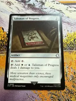 1x Talisman of Progress NM Eng MTG - Fallout - Image 2