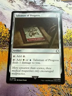 1x Talisman of Progress NM Eng MTG - Fallout - Image 3