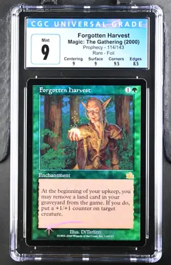 FORGOTTEN HARVEST Prophecy Foil Rare CGC 9 MTG [Nostalgium] - Image 1