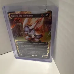 Baylen, the Haymaker (Borderless) (Raised Foil) Bloomburrow Foil - Image 1
