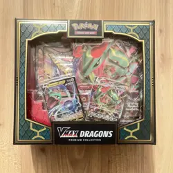 NEW Pokemon TCG VMAX Dragons Premium Collection Box! Rayquaza And Duraludon - Image 2