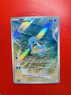 Squirtle 170/165 Illustration Rare - Pokemon Scarlet & Violet 151 - English - NM - Image 1