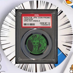 [Uncle87] PSA 10 Pokemon Japanese Coin Promo Leafeon Capsule Toy Vending Machine - Image 1