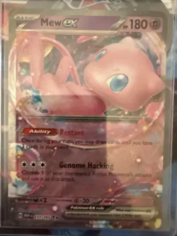 Pokemon Mew EX TCG Scarlet & Violet Card 151/165 English Edition - Image 1