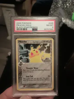 2006 Pokemon Pikachu Holo Black Star Promo Card #35 PSA 8 New Cert Best Swirl - Image 4