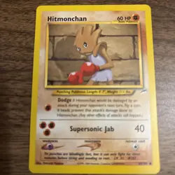 Pokemon TCG Hitmonchan LP Neo Destiny 69/105 - Image 3