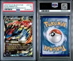 2016 Pokemon XY Black Star Promo M Salamence Ex PC #XY171 M Salamence Ex PSA 5 - Image 3