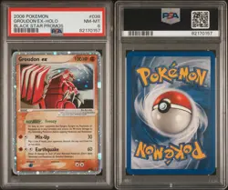 2006 POKEMON BLACK STAR PROMOS #038 GROUDON EX-HOLO PSA 8 - Image 3