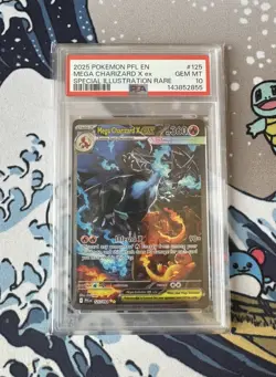 Mega Charizard X EX 125/094 - Pokemon TCG - ME Phantasmal Flames - SIR - PSA 10 - Image 2