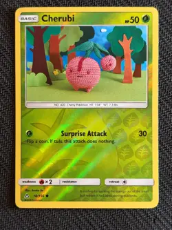 Cherubi~ Reverse Holo~Culinary Corner Gallery ~ Cute Foodie Pokemon Card - Image 1