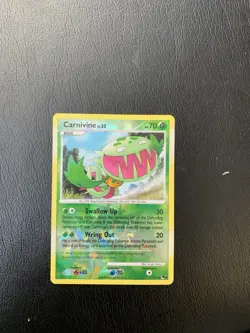 2008 Pokemon Pop Series 8 Reverse Holo Carnivine mp Whiting On The Back - Image 1