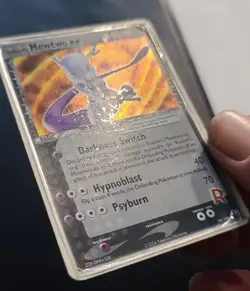 Pokemon TCG Rocket's Mewtwo EX Holo Team Rocket Returns 99/109 HEAVILY PLAYED - Image 4