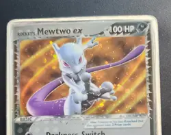 Pokemon TCG Rocket's Mewtwo EX Holo Team Rocket Returns 99/109 HEAVILY PLAYED - Image 5