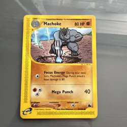 Machoke 38/144 Skyridge Pokemon Card WOTC | Uncommon vintage Pokemon TCG - Image 1