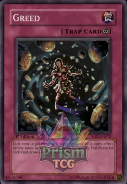 1st ed Greed super rare SOD-EN055 Yugioh - Image 1