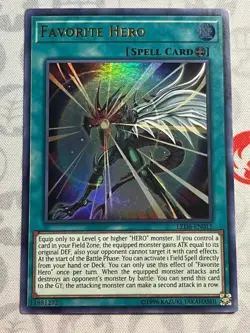 Favorite Hero - LED6-EN015 - Ultra Rare​ (NM) - Yugioh - Image 1