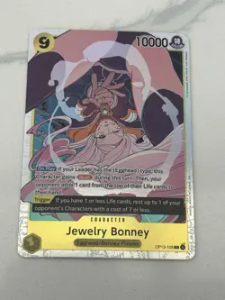 Bandai One Piece CCG Jewelry Bonney Egghead SR Foil OP13-108 10000 Power - Image 1
