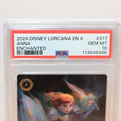 2024 DISNEY LORCANA EN 4-URSULA'S RETURN ENCHANTED ANNA - TRUE-HEARTED PSA 10 - Image 3