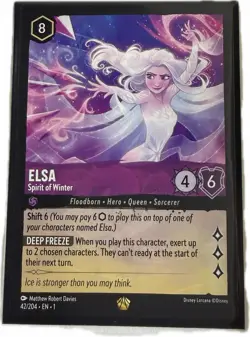 1x Elsa - Spirit of Winter - 42/204 - Legendary NM-Mint Disney Lorcana: The Firs - Image 1