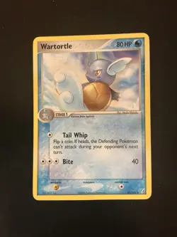 Pokemon Wartortle Crystal Guardians Card Card #43/100 Ruby And Sapphire 2006 - Image 1