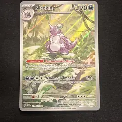 Pokemon TCG Nidoking Scarlet & Violet 151 Illustration Rare Card 174/165 - Image 1