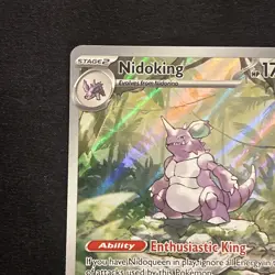 Pokemon TCG Nidoking Scarlet & Violet 151 Illustration Rare Card 174/165 - Image 2