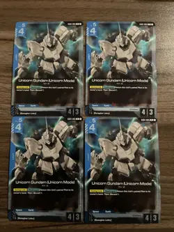 Gundam Card Game Playset GD01-005 R Unicorn Gundam Unicorn Mode New Type Rising - Image 1