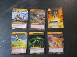 Upper Deck Dinosaur King Trading Card Game TCG Rare Foil Lot Super Move UD CCG - Image 1